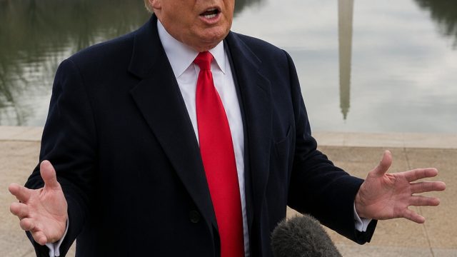 Trump Addresses Allegations of Vandalism at the Reflecting Pool